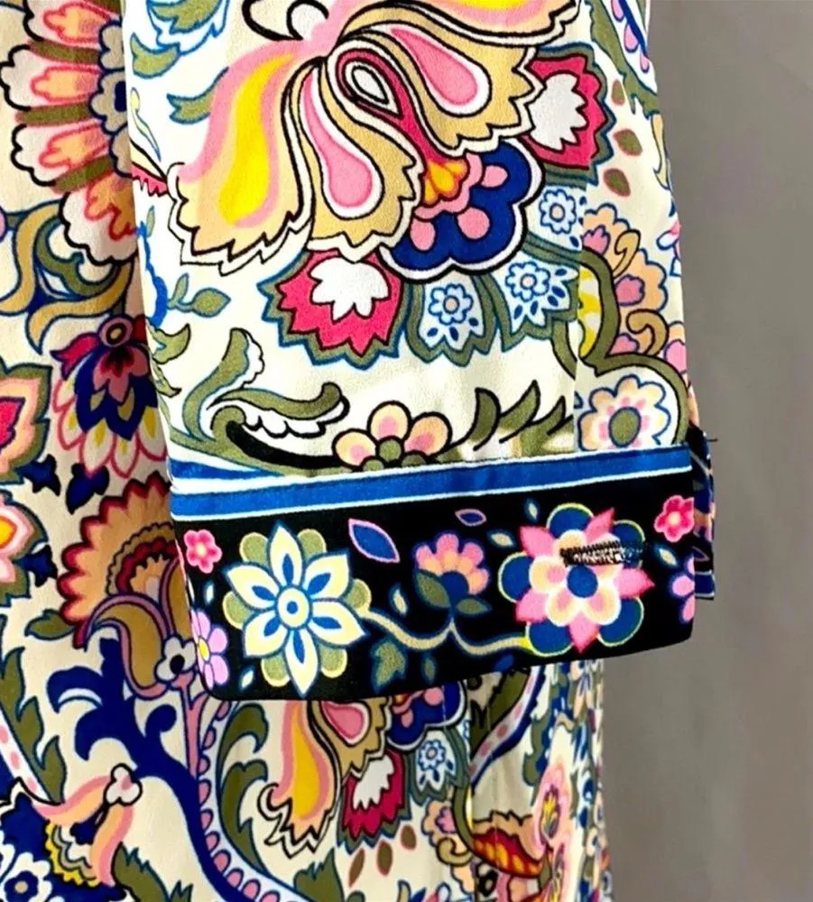 Chico’s Long Paisley Tunic Size S 8/10 - Image 9