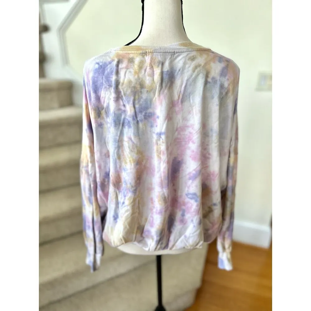 Young Fabulous & Broke Pastel Purple Pink & Yellow Sweatshirt - Image 4