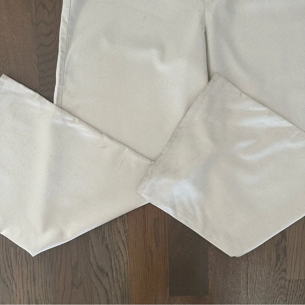 NWT Baserange Stoa Wild Silk Elastic Waist Wide Leg Lounge Pants Natural Cream S White - Image 6