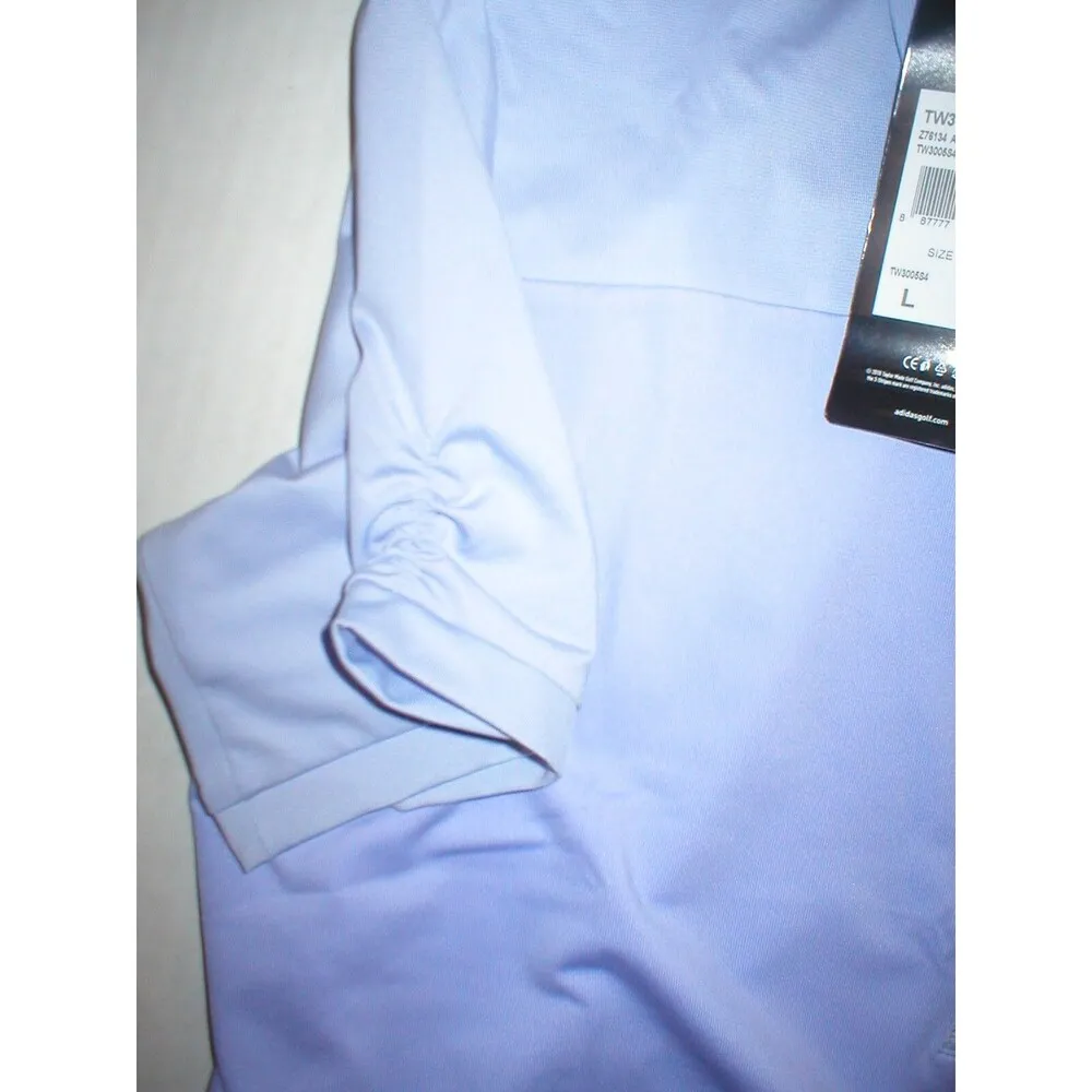 NWT $60 New Adidas Golf Polo Puremotion L Womens Purple Tennis Casual Large Top - Image 8