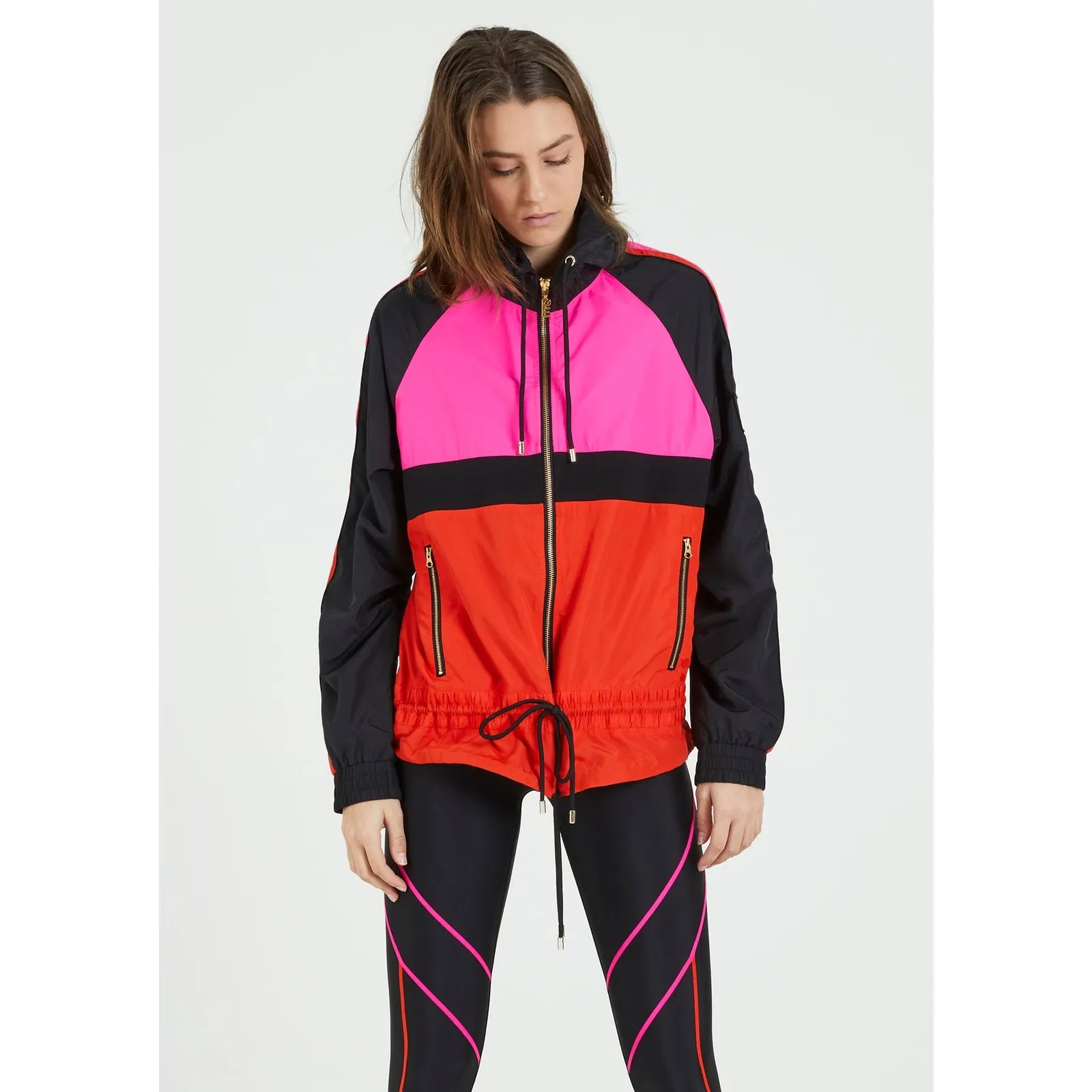 P.E. Nation Man Down Windbreaker Jacket Black Size XS - Image 13