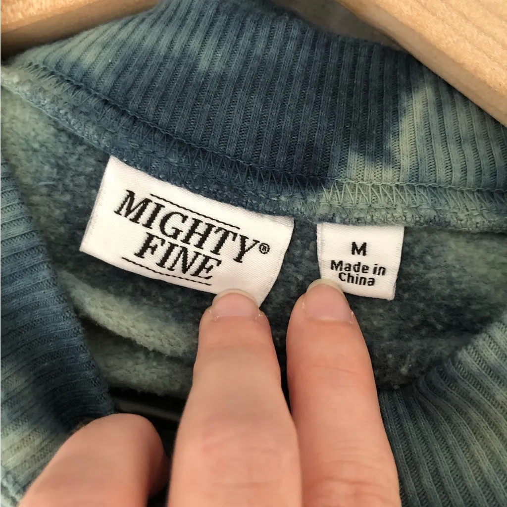 Mighty Fine tie dye NASA Cropped Sweater - Image 5