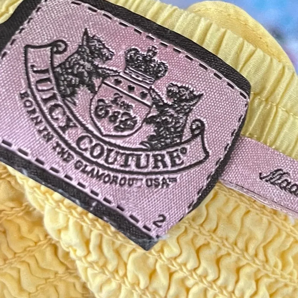 Juicy Couture Yellow Y2K Strapless Mini Dress 2 - Image 66