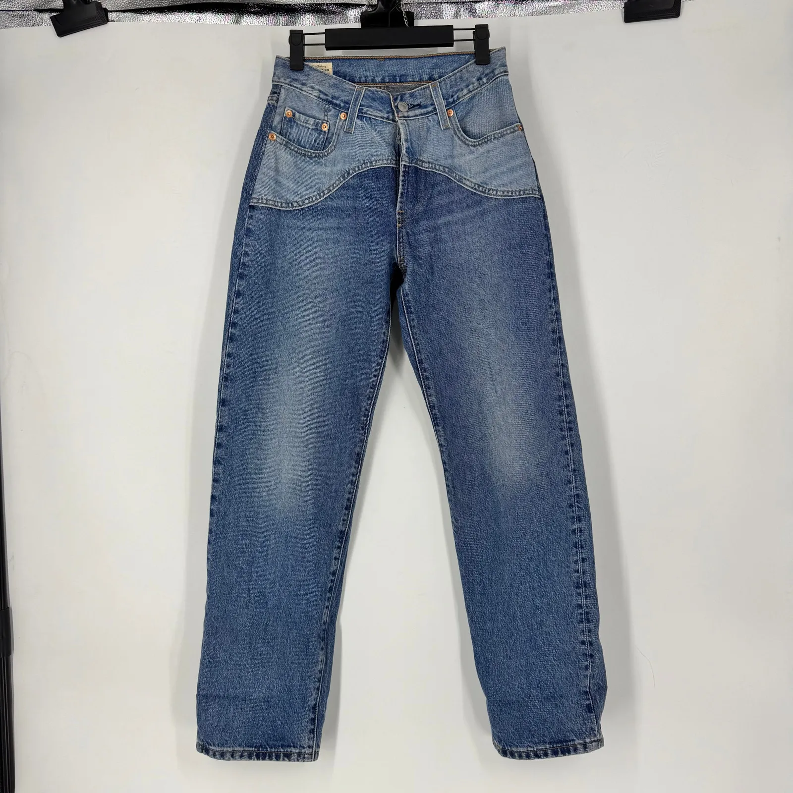 Levi's 501 90's Western Two-Tone Jeans in Denim Light - Image 5