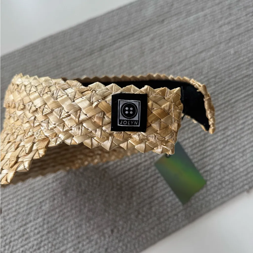 Jolyn Straw Beach Visor Tan - Image 3