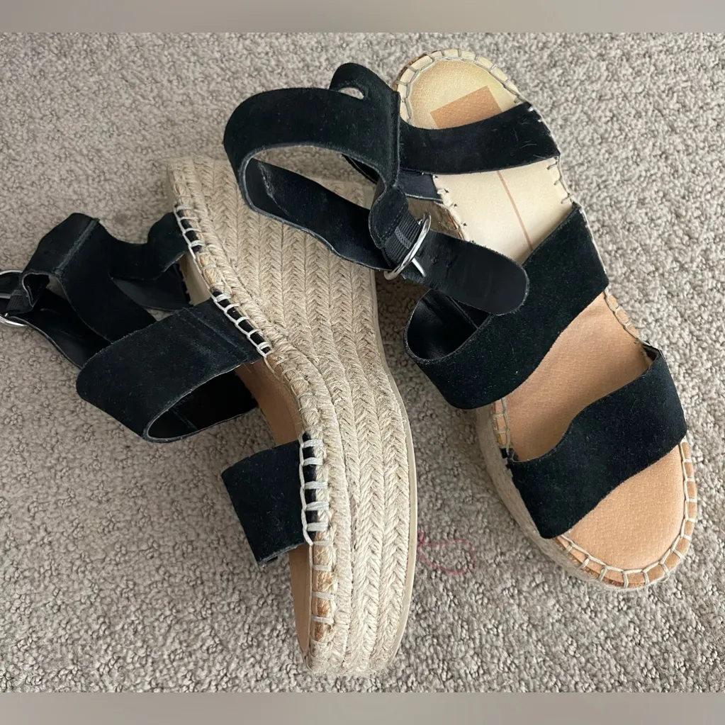 Dolce vita shae espadrille wedge sandal Black Size 8.5 - Image 6