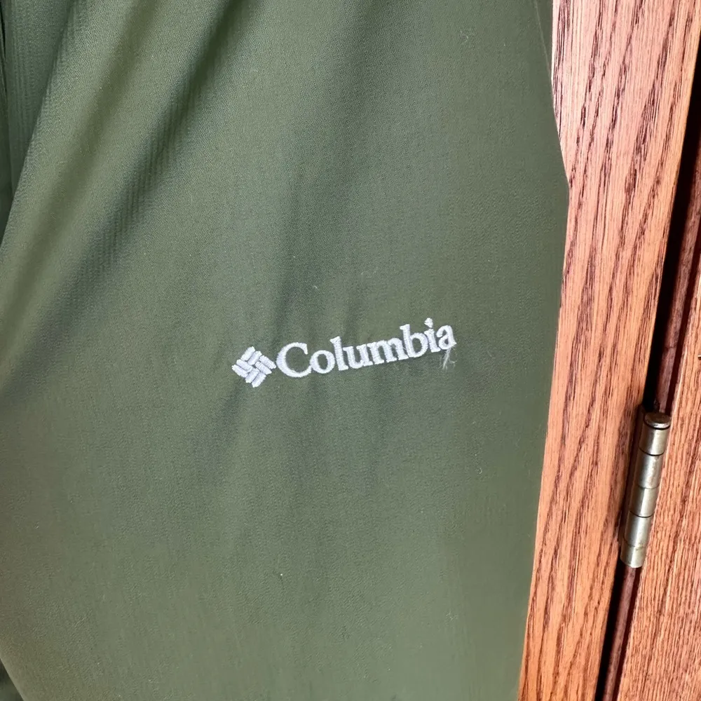 Columbia women’s 2X Omni Shield Coat Parka Ski Jacket Green Hooded Cinch waist - Image 3