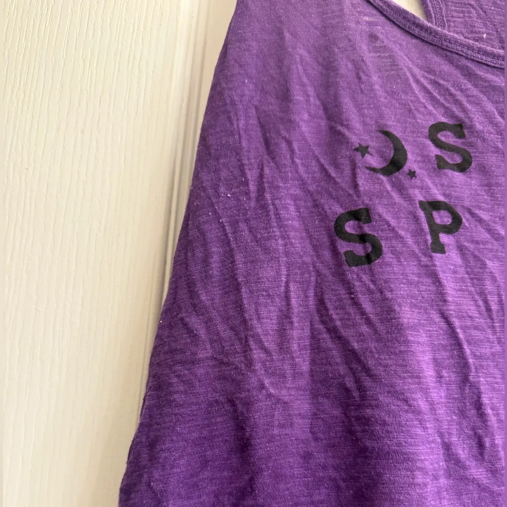 Torrid Slub Purple Halloween 'Stay Spooky' Graphic Sleep Tank Top - size 1 - Image 3