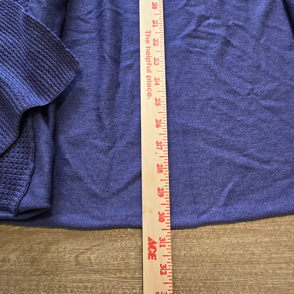 Eileen Fisher Purple Silk Cashmere Short Sleeve‎ Open Oversized Cardigan sz S - Image 6