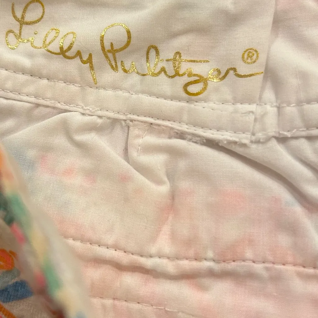 Lilly Pulitzer Walsh Shorts Women's Size 4 Crab Print Seersucker Style 20947 - Image 3