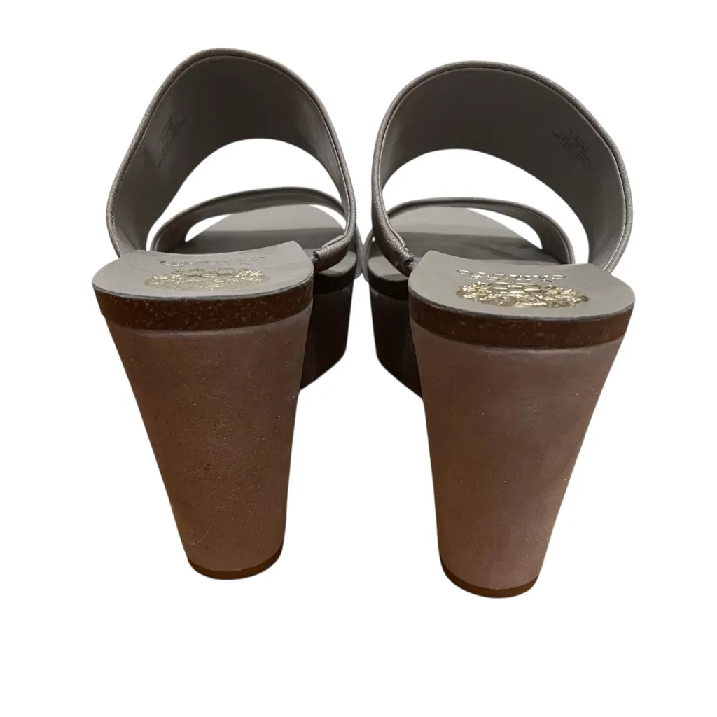 Vince Camuto Varenia Wedge Sandals Silver Grey Women’s Size 11 NWOT - Image 9