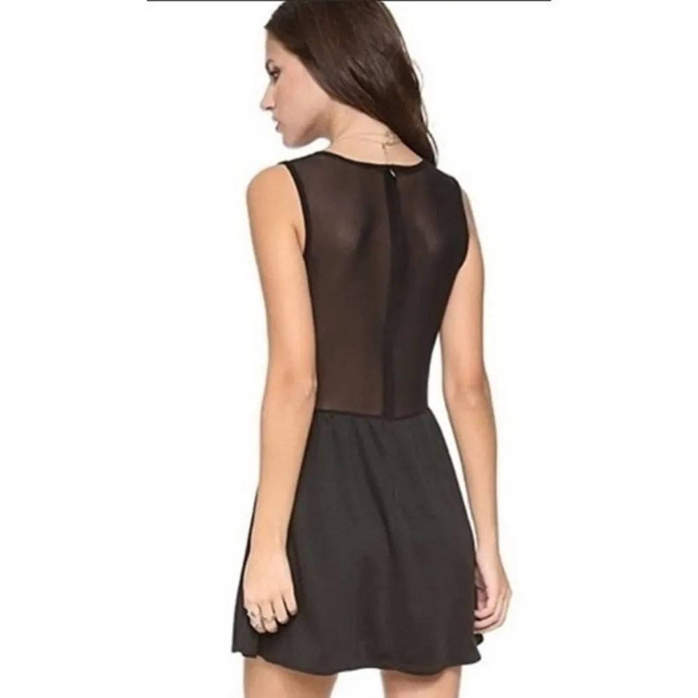 For Love And Lemons • Black Mesh Lulus Mini Dress - Image 95