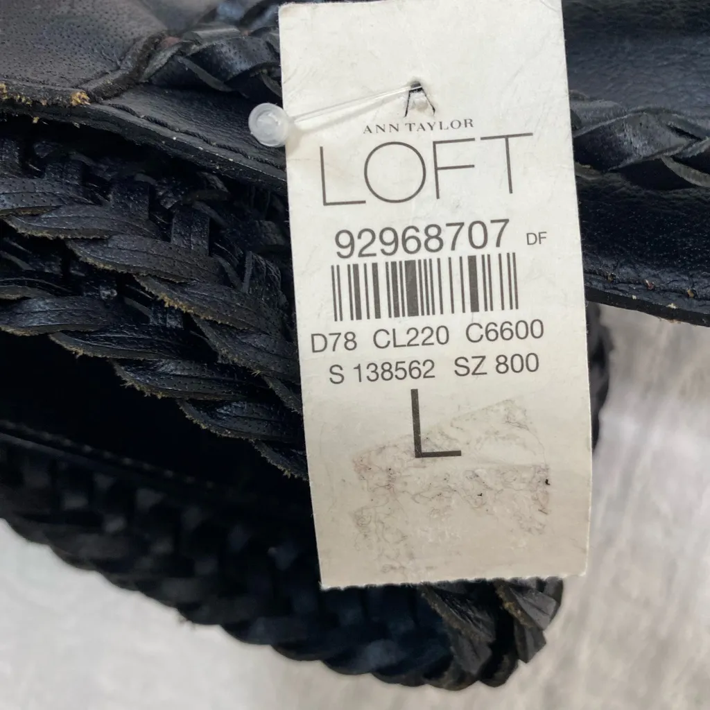 LOFT Black Braided Leather Belt - Image 2