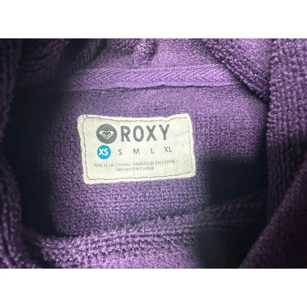 Roxy Women’s Pullover Hoodie – Dark Purple – Size XS - Image 4