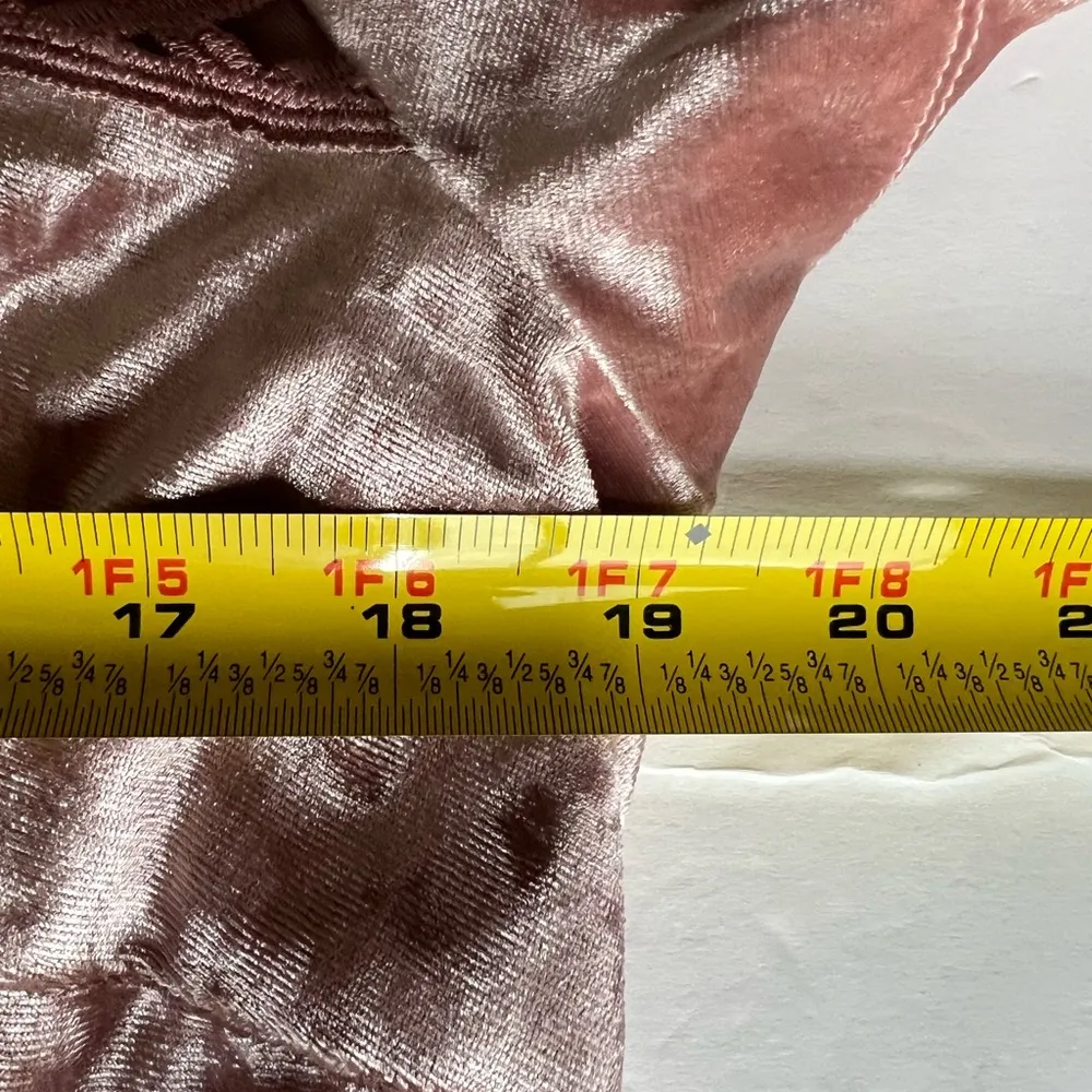 Sangria dusty pink velvet 16W cutout detail dress above the knee boho casual - Image 8