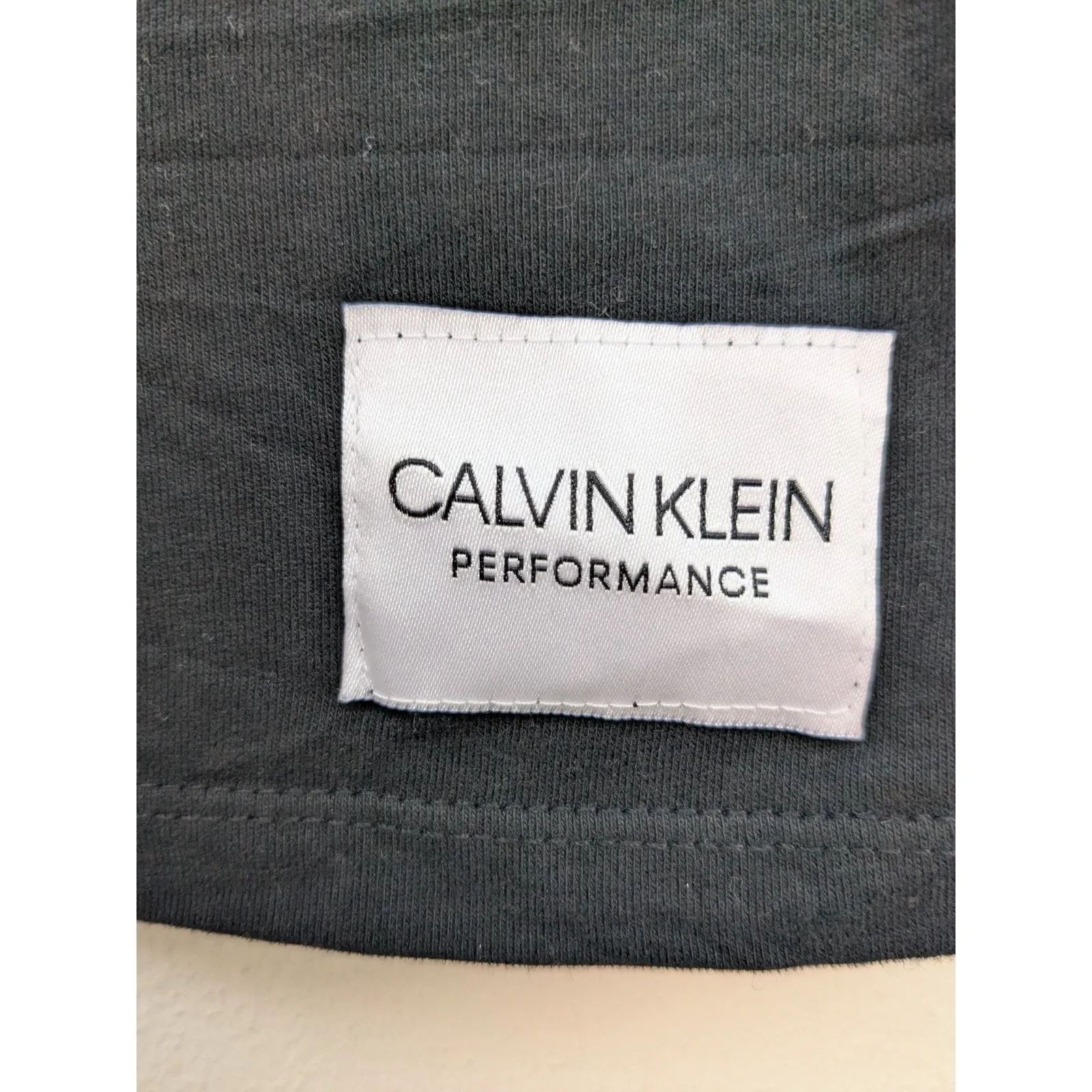 Calvin Klein Women's Basic Tee Shirt Performance Black/White Size Large - Image 4