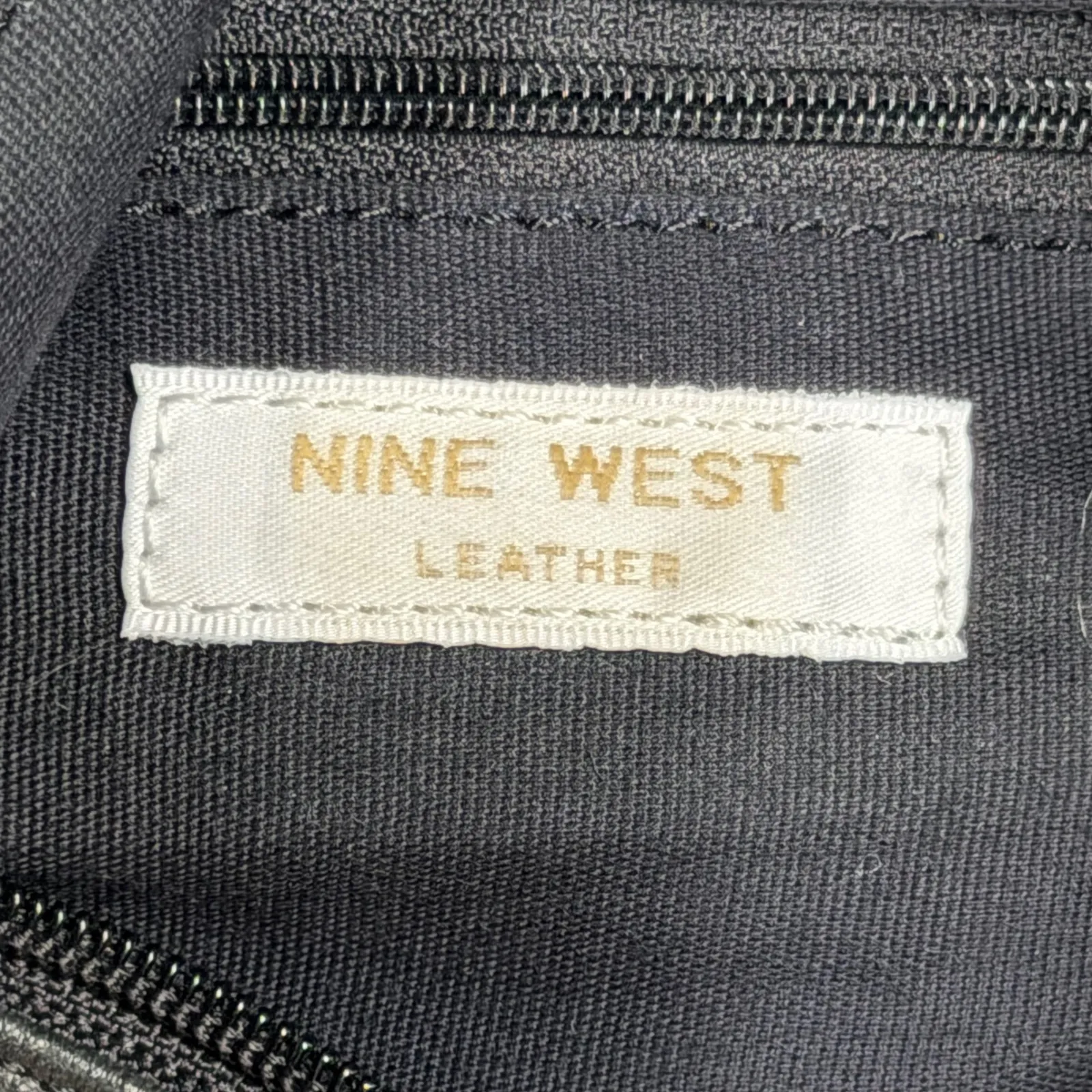 Nine West Black Shoulder Bag Crossbody Boho Indie Sleek Goth Minimalist Coquette - Image 9