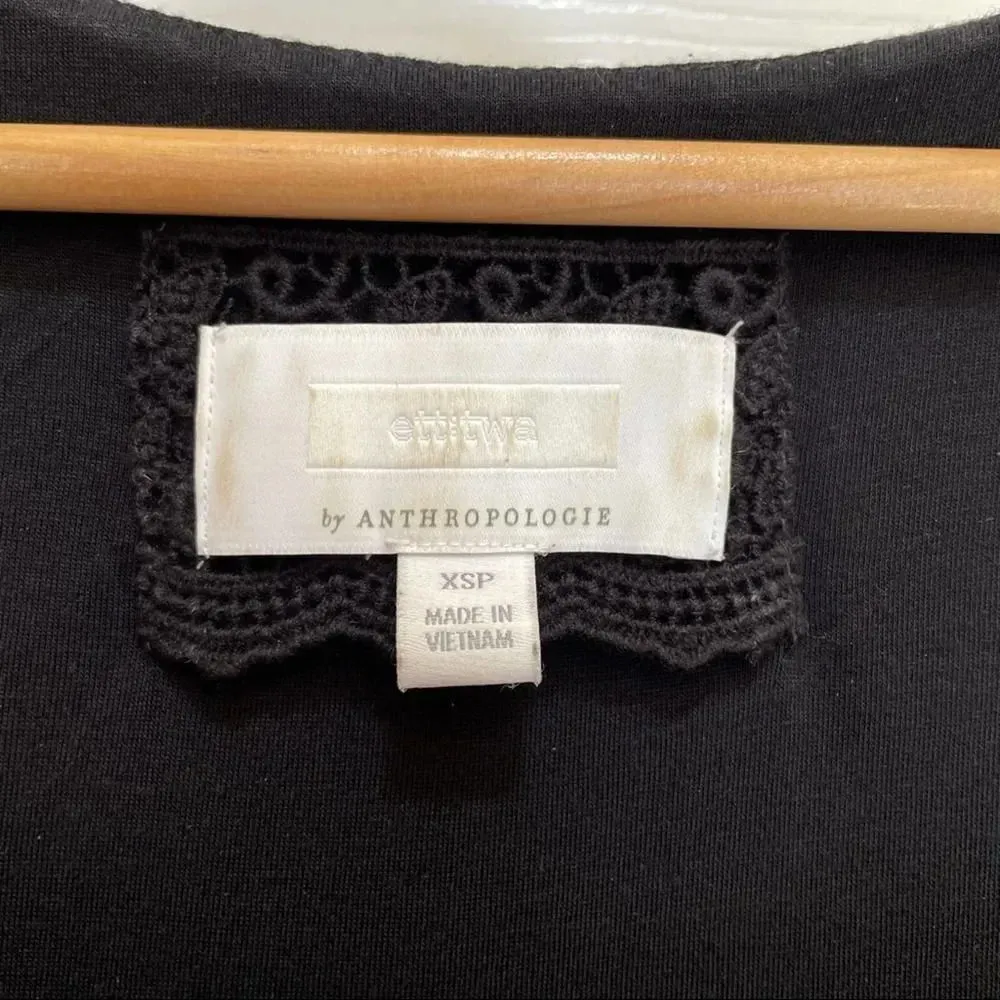 ANTHROPOLOGIE ett:twa Valery Structured Knit Dress XSP - Image 4