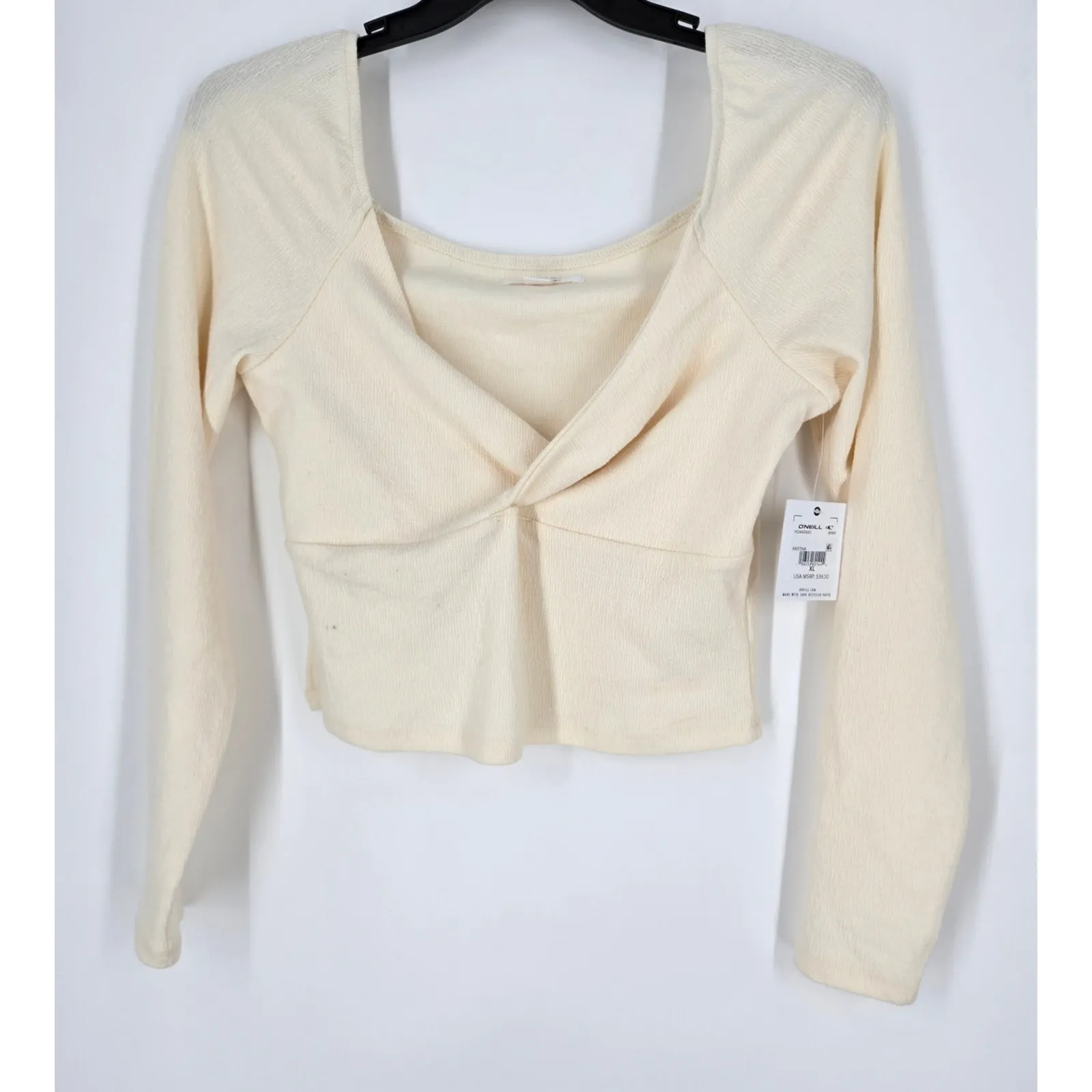 NEW O'Neill Kristina Long Sleeve Top with Center Twist Cutout Size XL - Image 4