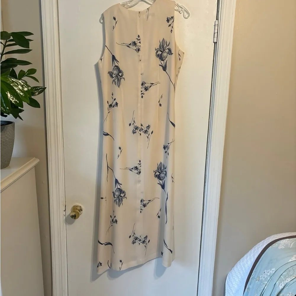 Chaus beige dress with flowers Black Size 10 - Image 3