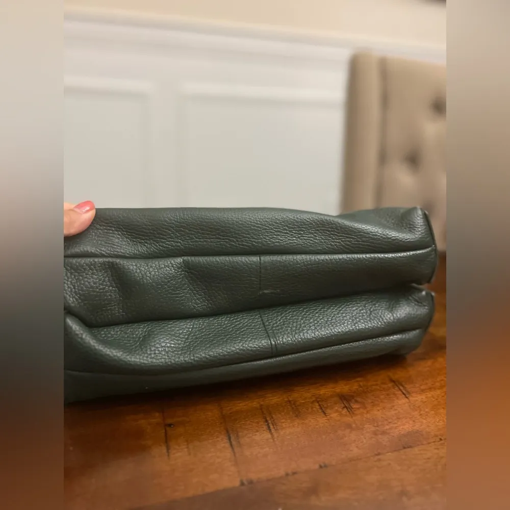 Rossi Firenze Genuine Leather Satchel – Made in Italy Green - Image 6