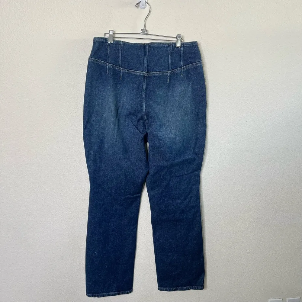 Free People We The Free Crvy Nix Corset Jeans Womens Size 32 - Image 6