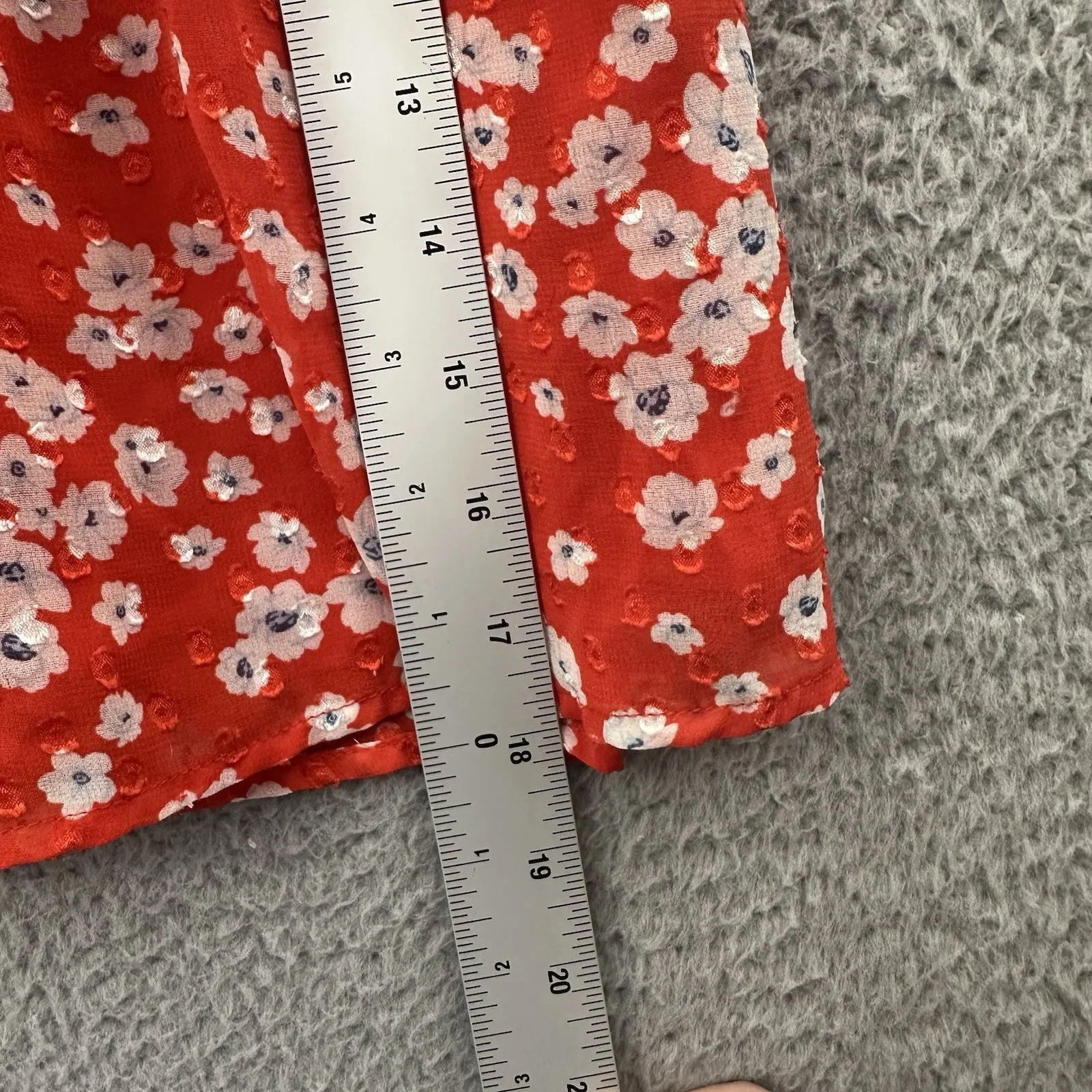 Banana Republic‎ Skirt Floral Pleated A Line Preppy Cottage Boho Chiffon Women 4 - Image 7