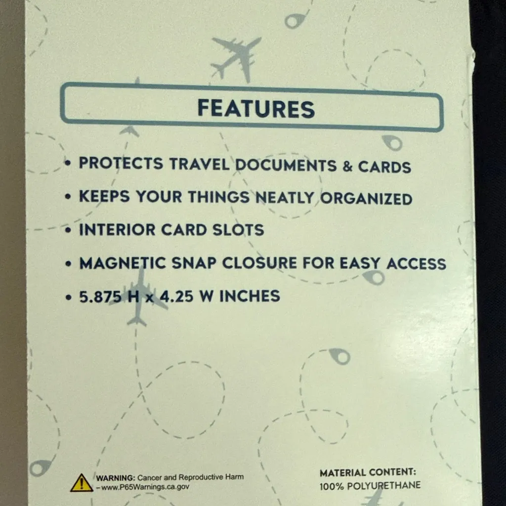 Life nwt Is Good Blue Passport Wallet with Colorful Graphics football dog beer - Image 5