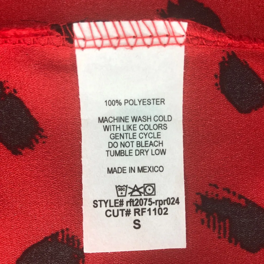 Red and Black Blouse - Size Small - Image 9