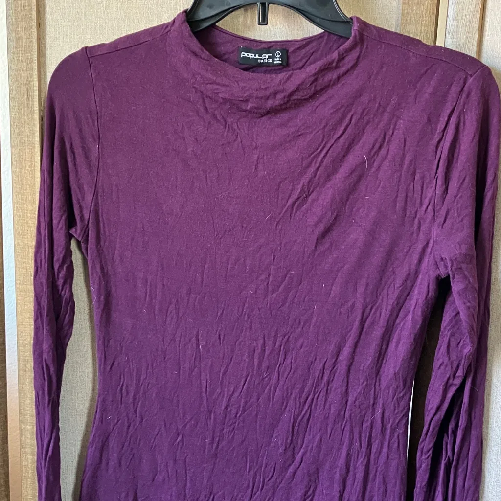 Popular Basics Rich Purple dress large - Image 3