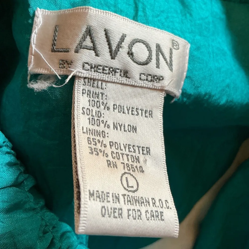 Vtg 90s Lavon Colorful lightweight jacket - Image 2