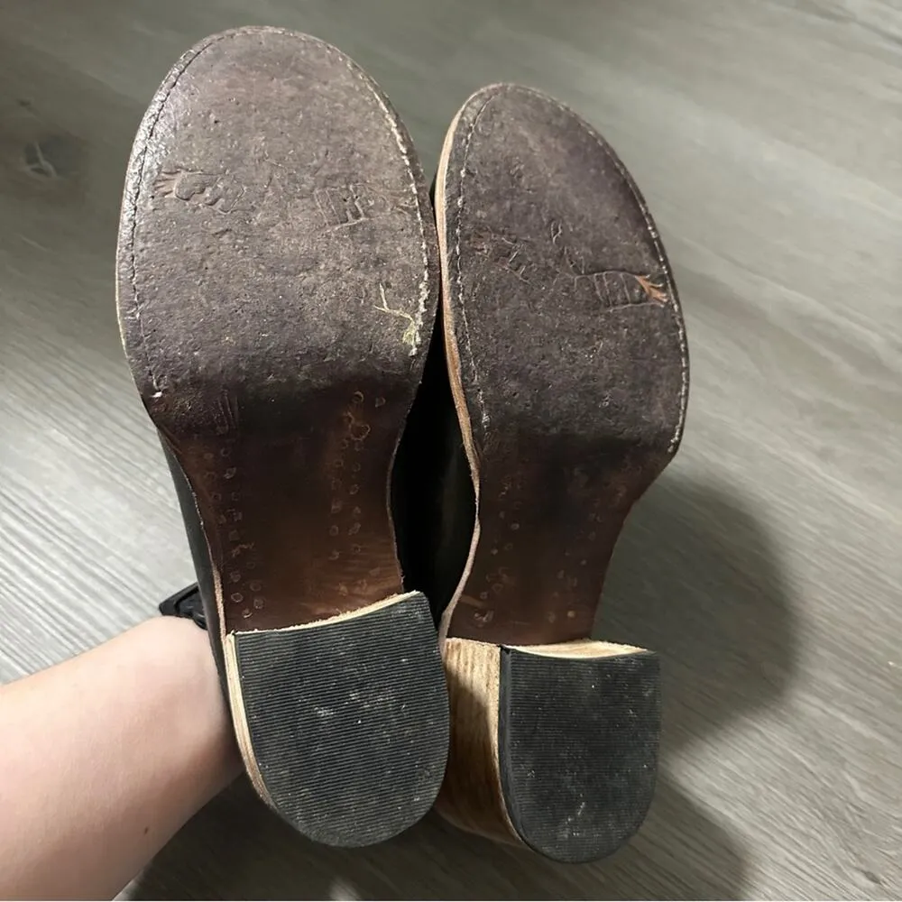 Freebird by Steven Collins Crocodile Loafer Boot Mule Open Heel Snake Shoes Sz 8 - Image 8