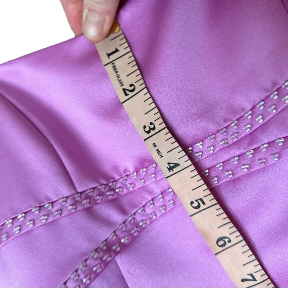 Davids Bridal Wild Orchid Sleeveless Spaghetti Strap Bridesmaids Dress 10 - Image 9