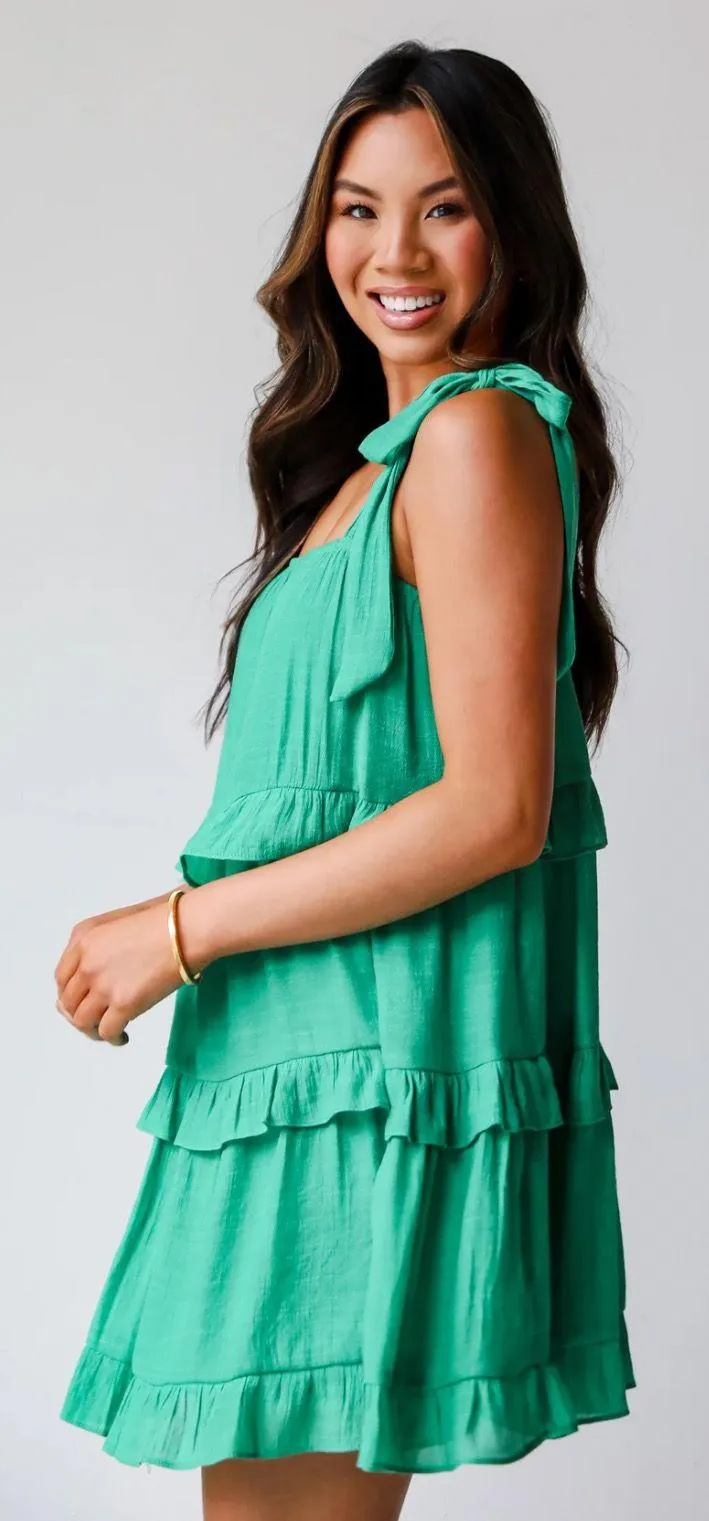Green Mini Dress - Image 2
