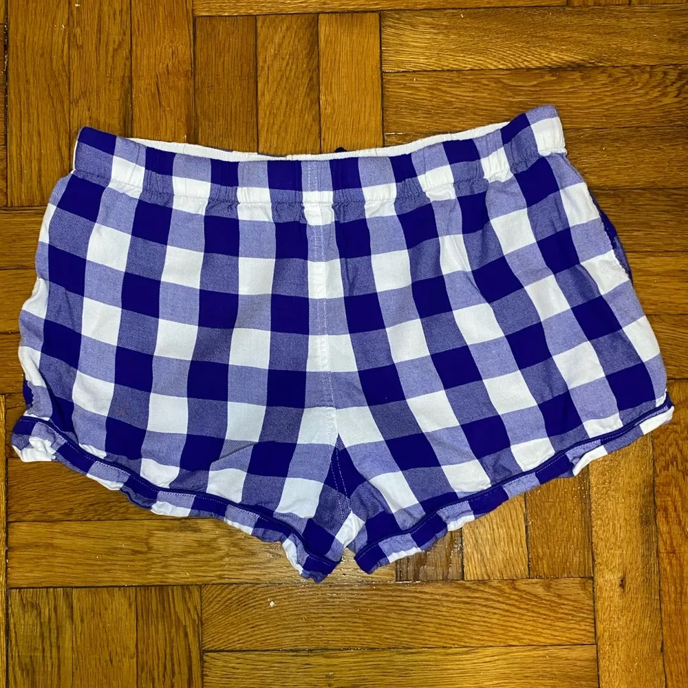 J.CREW Women's Pajama Short Size L Blue, Brushed Twill - Image 6