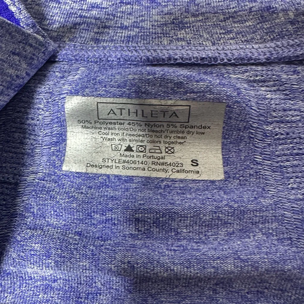 Athleta Fastest Track Quarter Zip Pullover Sweatshirt Size Small - Image 4