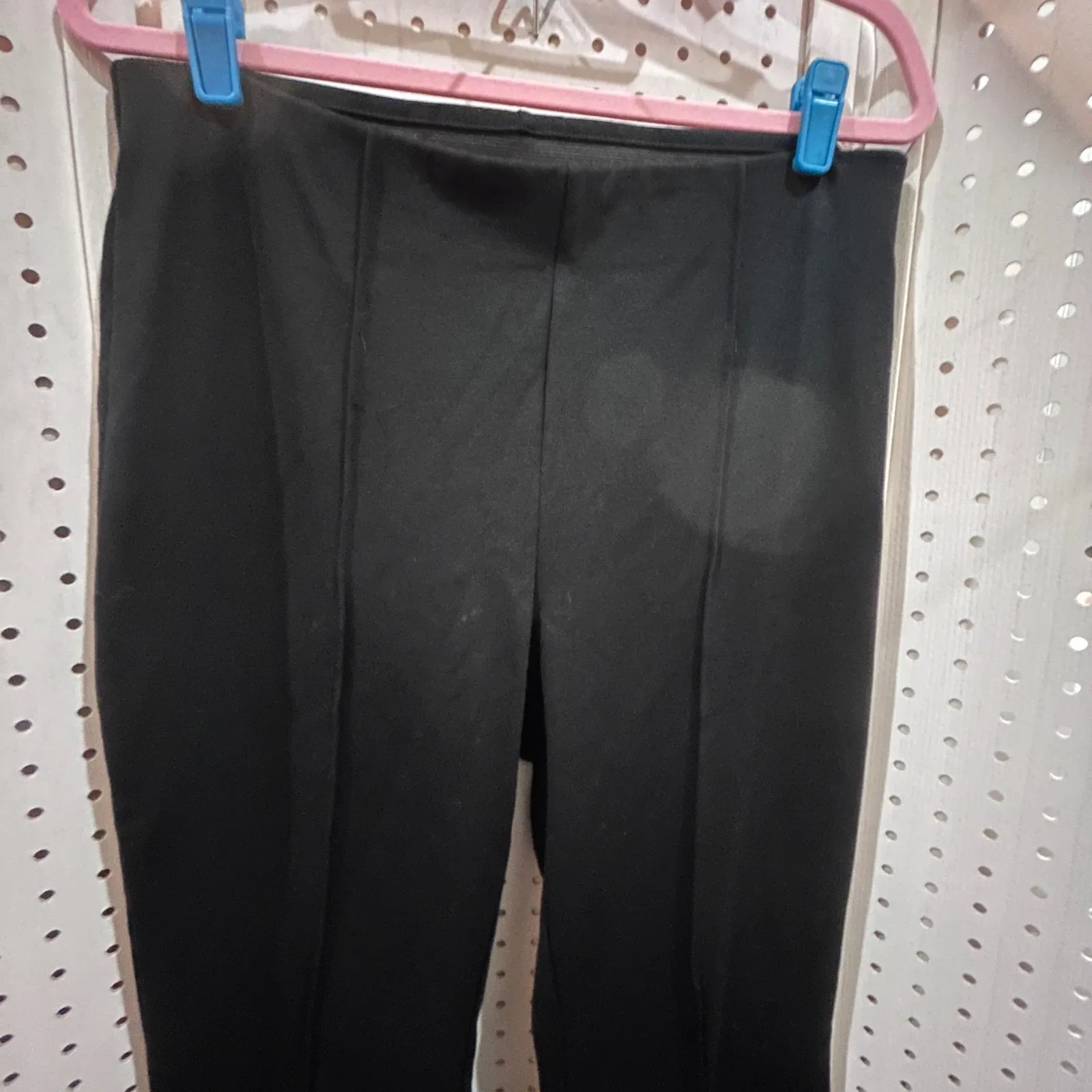 NWT A New Day Black Flare Leg Pants Womens Size L High Rise Elastic Waist - Image 3