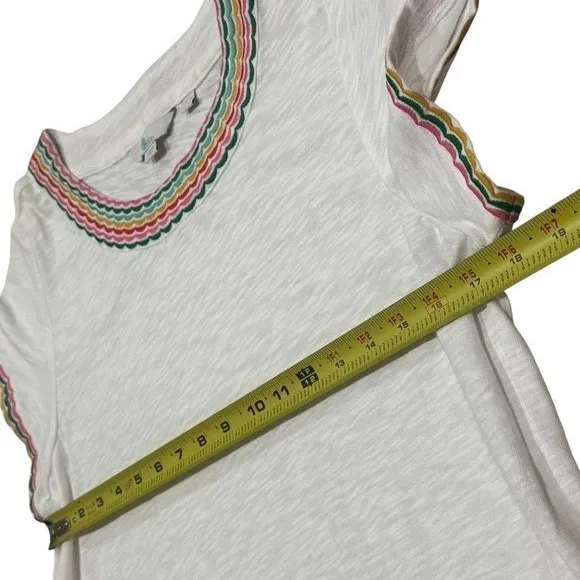 Boden Sena Dress Multicolor Embroidered Boho Coastal Beach Vacation Size 8L - Image 8