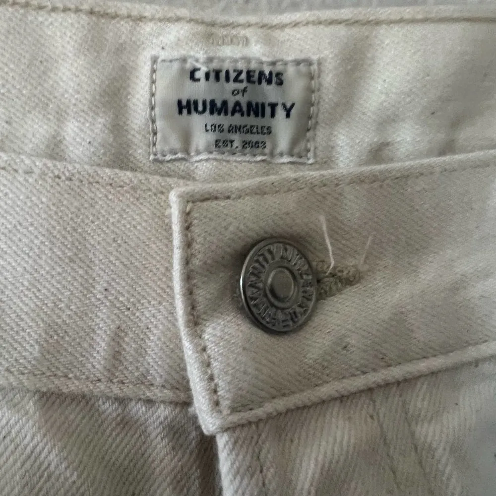 Anthropologie Citizens of Humanity Parker Relaxed Cuff Crop Natural Jeans 32 - Image 15