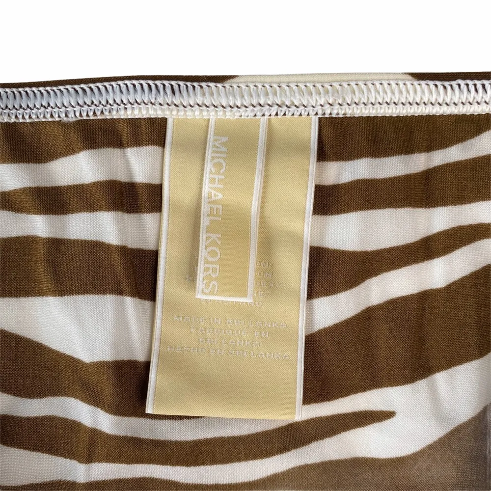 new MK Michael Kors ☀︎︎ Animal Print Side Tie Bikini Bottom ☀︎︎ Gold Hardware ☀︎ - Image 5