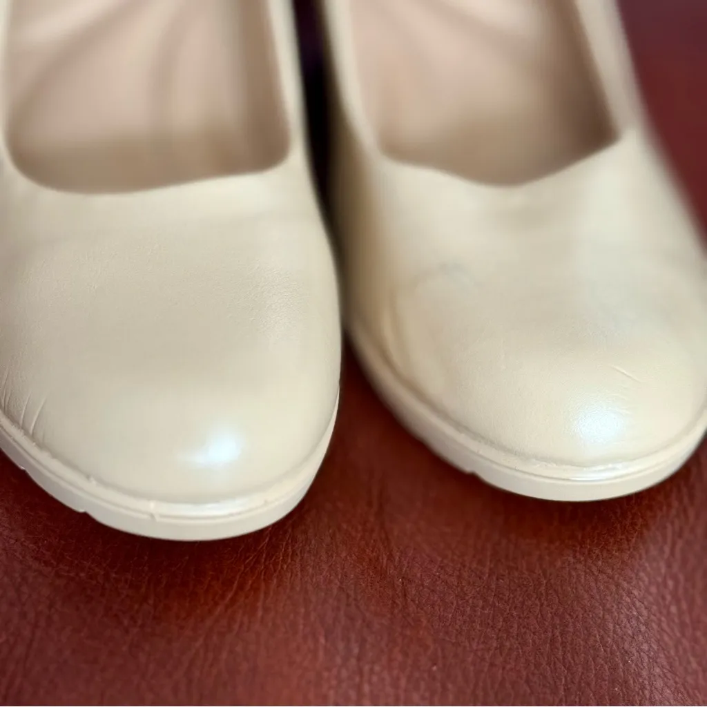 Elegant Cream Dream Pairs Mary Jane Heels Work Office Management Shoes - Image 7