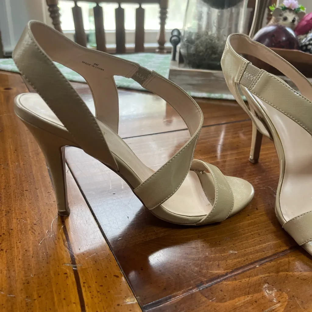 Nine West Beige Strappy Heels - Image 3