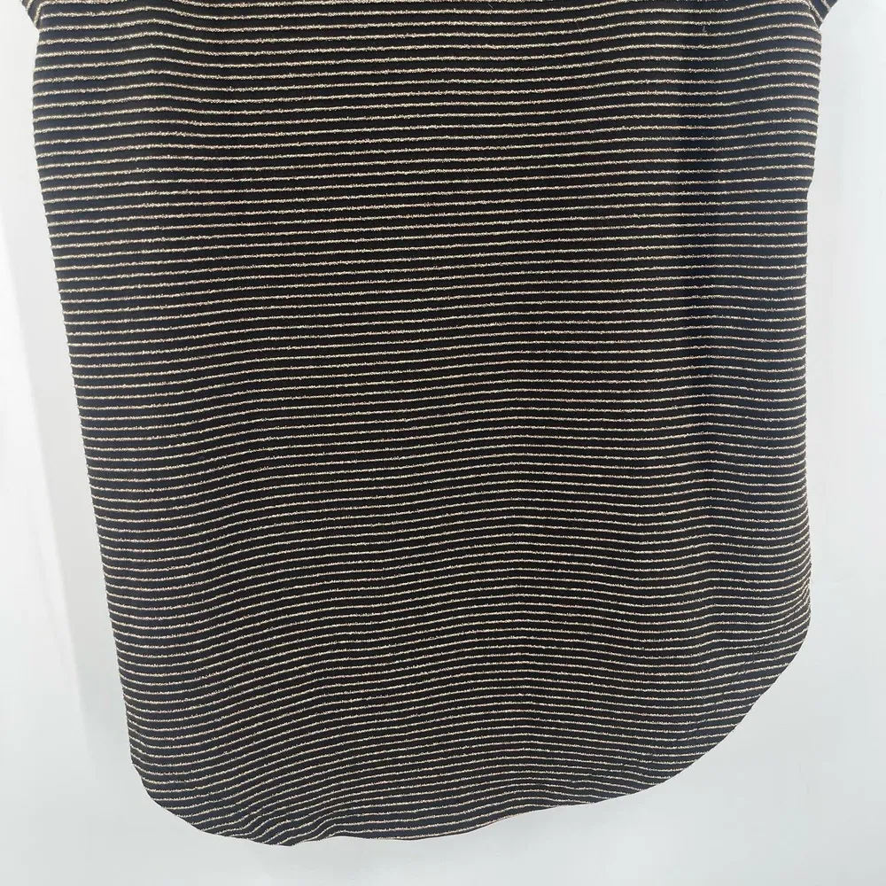 CHASER Tank Size Extra Small NWT Black Gold Stripe Metallic Going Out Evening - Image 10