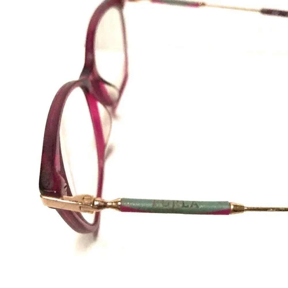 FURLA Cat eye raspberry pink plastic & wire glasses frames VFU298 - Image 11