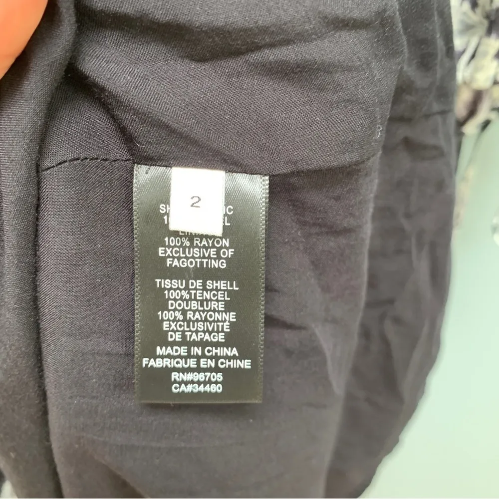 Rebecca Taylor Alicia Fleur Midi Long Sleeve Dress in Black Combo 2 - Image 15