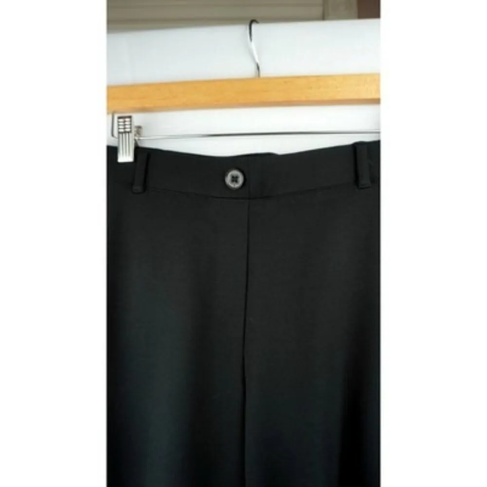 BetaBrand Black Dress Pant Yoga Capri
 Medium Petite meshed and scalloped calf - Image 2