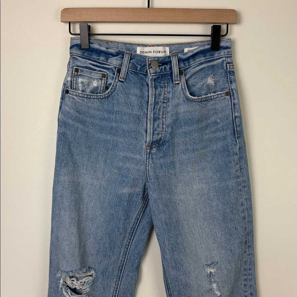 Aritzia Denim Forum Joni High Rise Loose 29L Jeans Women's Size 23 Blue - Image 3