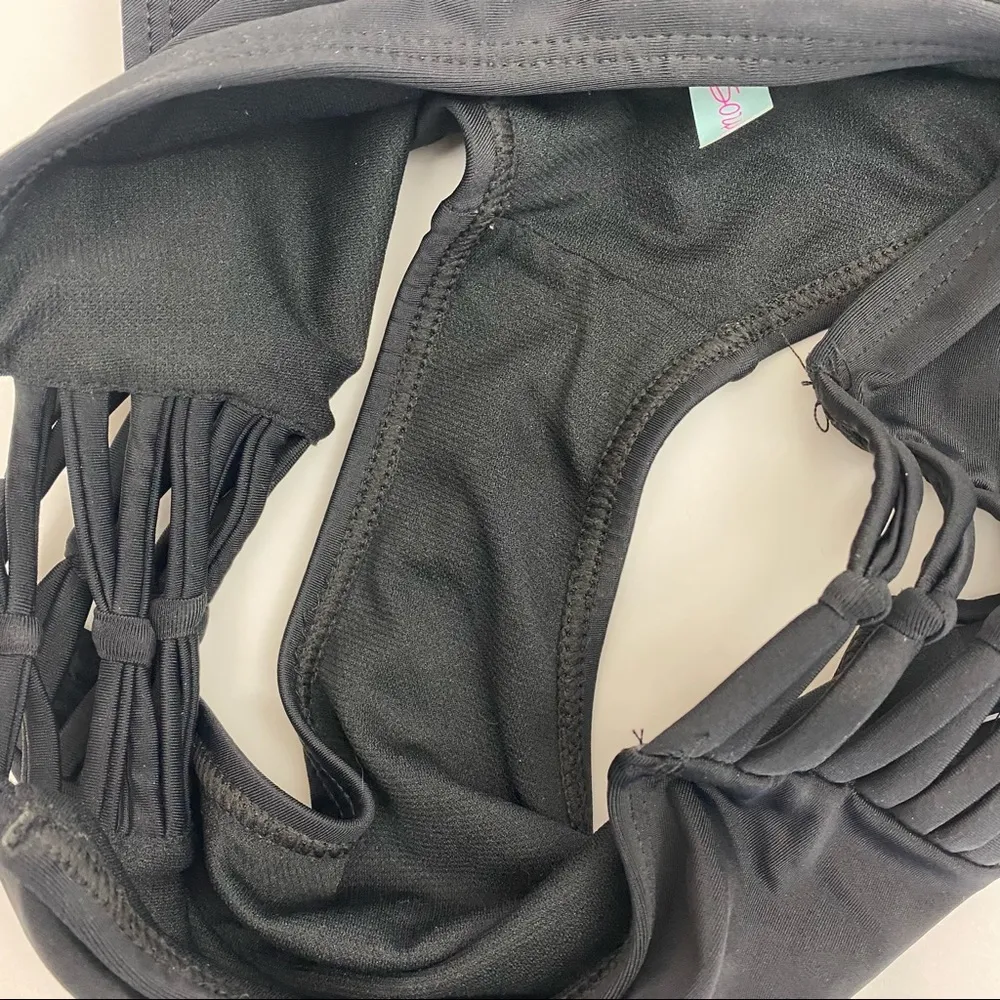 Island Soul Tropical Palm Leaf High Waisted Bikini - Image 10