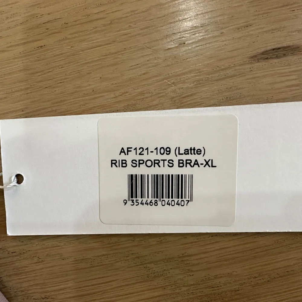 All Fenix one shoulder latte brown ribbed sports bra size XL NWT - Image 2