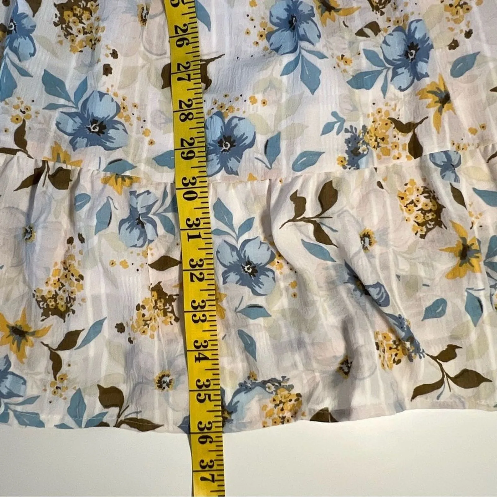 Liberty Love Womens Smocked Milkmaid Dress Size M Floral Cottage Prairie Boho - Image 6